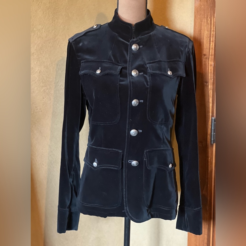 Ralph Lauren Black Label Velvet Jacket Size 10
